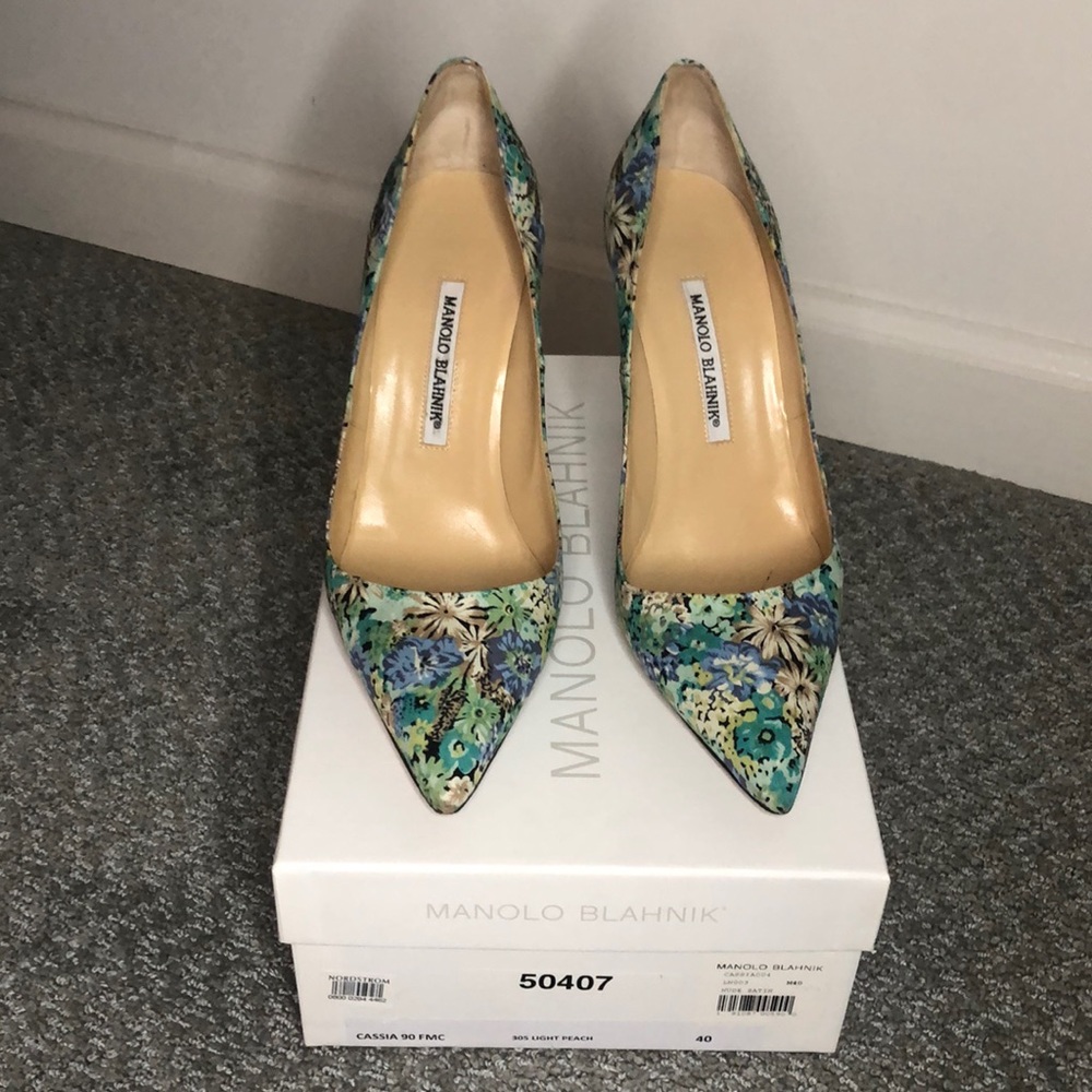 BB Floral Print Pumps 90mm